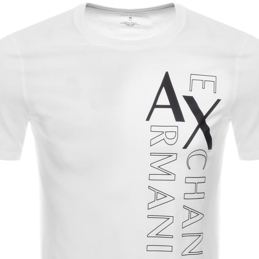 Alternative Image for ProductArmani Exchange Crew Neck Logo T Shirt White2